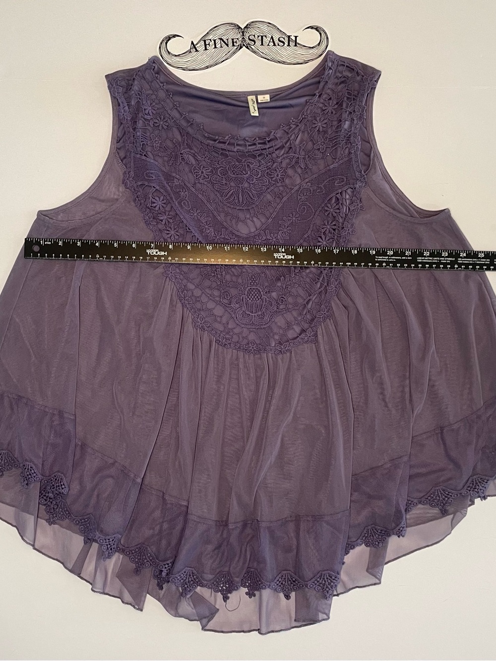 Ultra Pink Purple Lace-Front Sleeveless Camisole
